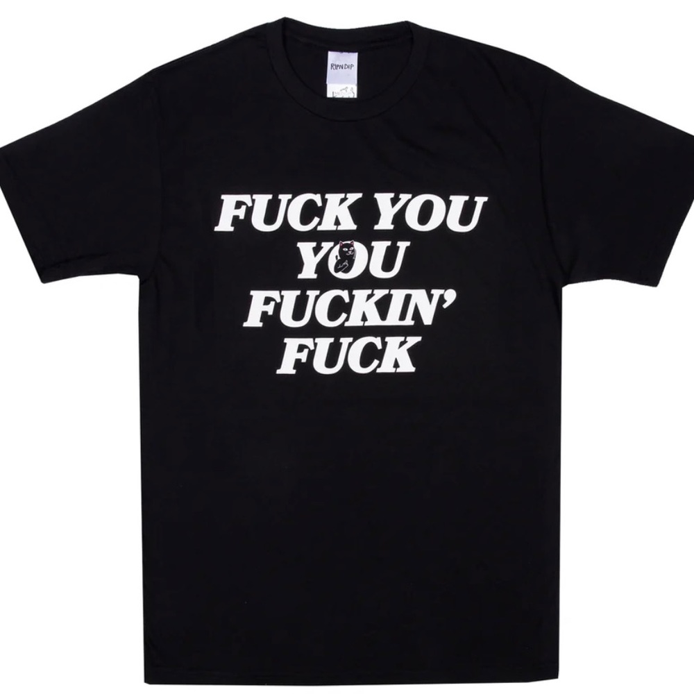 NWT Ripndip Rip N Dip F You Tee XL Black Jermal